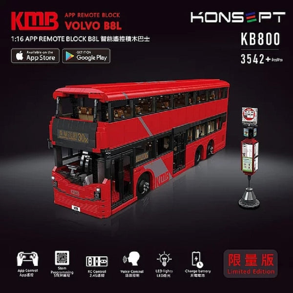 Mould King KB800 RC VOLVO B8L BUS