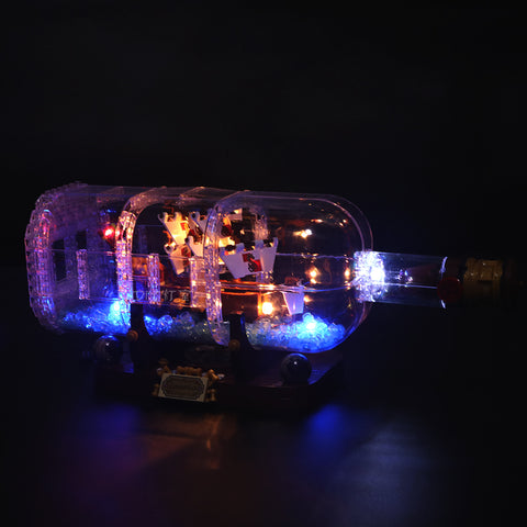 Basic Version LED Light Kit For The Ship in the Bottle 16051 - Your World of Building Blocks