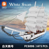 FORANGE FC6006 White Swan Sailboat