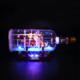 Advanced Version LED Light Kit For The Ship in the Bottle 16051 - Your World of Building Blocks