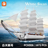 FORANGE FC6006 White Swan Sailboat