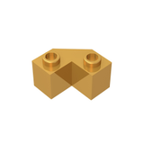 GOBRICKS GDS-610 Brick, Modified Facet 2 x 2 - Your World of Building Blocks