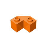 GOBRICKS GDS-610 Brick, Modified Facet 2 x 2 - Your World of Building Blocks