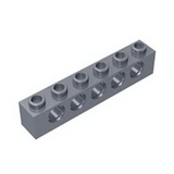 GOBRICKS GDS-626  Brick 1 x 6 with Holes