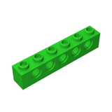 GOBRICKS GDS-626 Technic, Brick 1 x 6 with Holes - Your World of Building Blocks