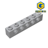 GOBRICKS GDS-626 Technic, Brick 1 x 6 with Holes - Your World of Building Blocks