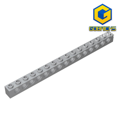 GOBRICKS GDS-630 Technic, Brick 1 x 16 with Holes - Your World of Building Blocks