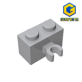GOBRICKS GDS-651 Brick, Modified 1 x 2 with Open O Clip Thick (Vertical Grip) - Your World of Building Blocks