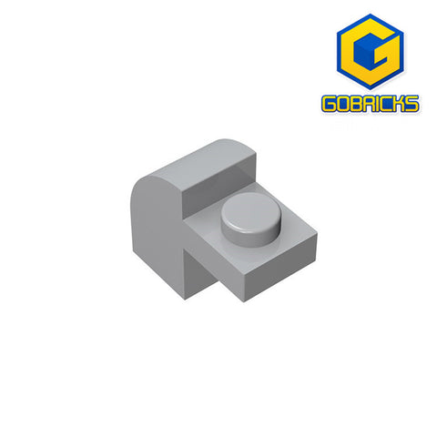 GOBRICKS GDS-654 Curved 2 x 1 x 1 1/3 with Recessed Stud