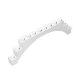 GOBRICKS GDS-676 Arch 1 x 12 x 3 Raised Arch with 5 Cross Supports