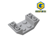 GOBRICKS GDS-683 Inverted 45 4 x 2 Double with 2 x 2 Cutout