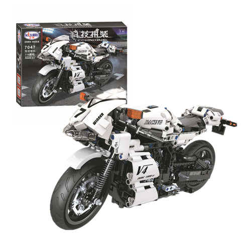 WINNER 7047 The Sports Street Motorcycle - Your World of Building Blocks
