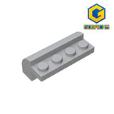 GOBRICKS GDS-712  Curved 2 x 4 x 1 1/3 with 4 Recessed Studs