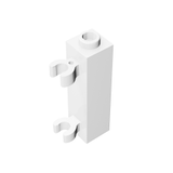 GOBRICKS GDS-738 Brick, Modified 1 x 1 x 3 with 2 Clips Vertical (Undetermined Stud Type) - Your World of Building Blocks