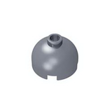GOBRICKS GDS-742 Round 2 x 2 Dome Top - Hollow Stud with Bottom Axle Holder x Shape + Orientation