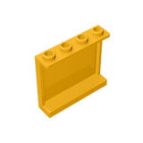 GOBRICKS GDS-751 Panel 1 x 4 x 3 with Side Supports - Hollow Studs
