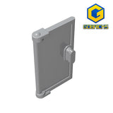 GOBRICKS GDS-793 Door 1 x 2 x 3 with Vertical Handle, Mold for Tabless Frames