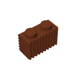 GOBRICKS GDS-797 Brick, Modified 1 x 2 with Grille (Flutes) - Your World of Building Blocks
