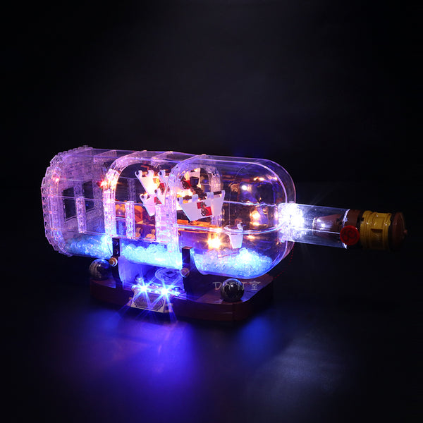 Advanced Version LED Light Kit For The Ship in the Bottle 16051 - Your World of Building Blocks