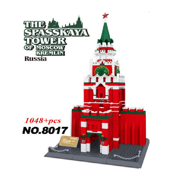 WANGE 5219 The Spasskaya Tower Of Moscow KREMLIN - Your World of Building Blocks