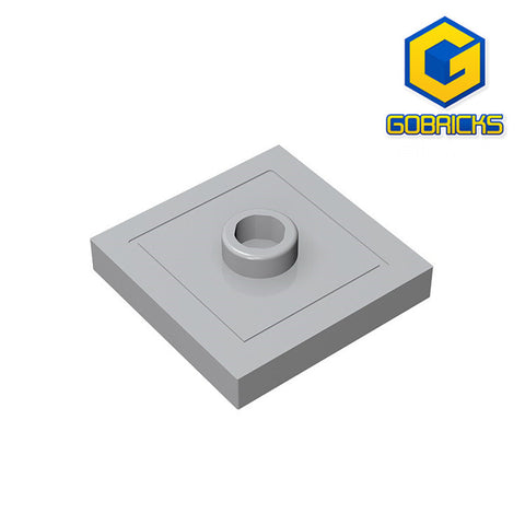 GOBRICKS GDS-805  Modified 2 x 2 with Groove and 1 Stud in Center