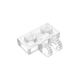 GOBRICKS GDS-823 Hinge Plate 1 x 2 Locking with 2 Fingers on Side and 9 Teeth