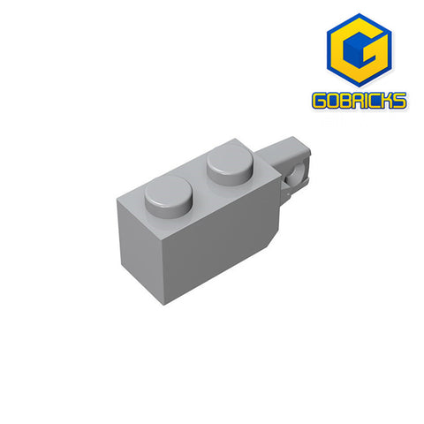 GOBRICKS GDS-826 Hinge Brick 1 x 2 Locking with 1 Finger Vertical End - Your World of Building Blocks