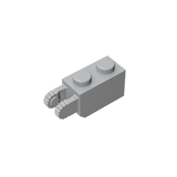 GOBRICKS GDS-827 Hinge Brick 1 x 2 Locking with 2 Fingers Vertical End - Your World of Building Blocks