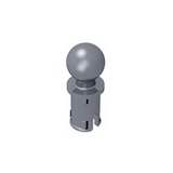 GOBRICKS GDS-903 Pin with Friction Ridges Lengthwise and Tow Ball