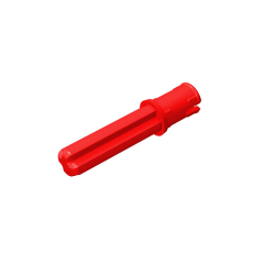 GOBRICKS GDS-930 Axle Pin 3L with Friction Ridges Lengthwise and 2L Axle - Your World of Building Blocks