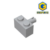 GOBRICKS GDS-956 Brick, Modified 1 x 2 with Pin - Your World of Building Blocks