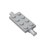 GOBRICKS GDS-958  Plate, Modified 2 x 4 with Pins and Thin Angled Supports