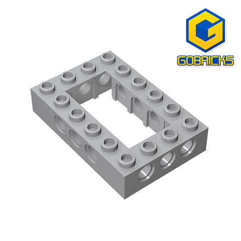 GOBRICKS GDS-973 Technic, Brick 4 x 6 Open Center - Your World of Building Blocks