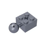 GOBRICKS GDS-976 Brick Modified 2 x 2 with Ball and Axle Hole