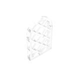 GOBRICKS GDS-989 Pane for Window 1 x 2 x 2 2/3 Lattice Diamond with Rounded Top