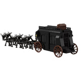 MOC 95438 Medieval Wagon Cart Ghost Carriage Skeletons