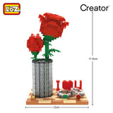 LOZ 9022 Crystal Rose I LOVE U - Your World of Building Blocks