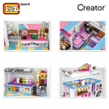 LOZ 1112 Ice Cream Van Pink Car - Your World of Building Blocks