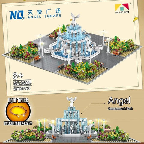 Mould King 16003 Angel Square with Light Bricks