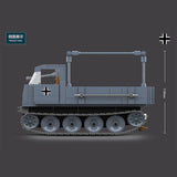 QuanGuan 100086 German half Tracked vehicle ROS/03 - Your World of Building Blocks