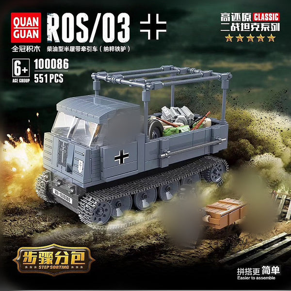 QuanGuan 100086 German half Tracked vehicle ROS/03