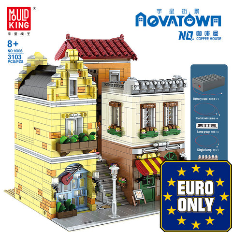 Mould King 16008 Coffee House with Lights OVP EU Warehouse Version