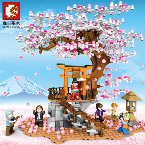 Sembo 601076 Half hill Sakura - Your World of Building Blocks