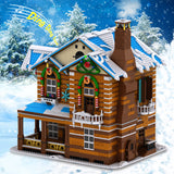 Mould King 16011 The Christmas House with sound, lights and steam