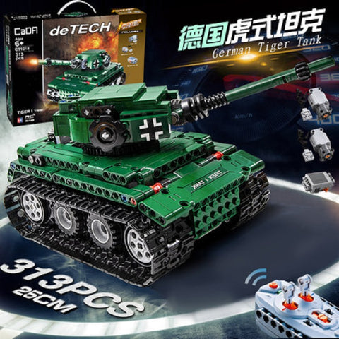 CADA C51018 Tiger 1 Tank - Your World of Building Blocks