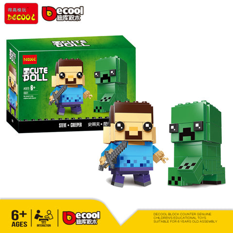 DECOOL 6601 Steve & Creeper - Your World of Building Blocks