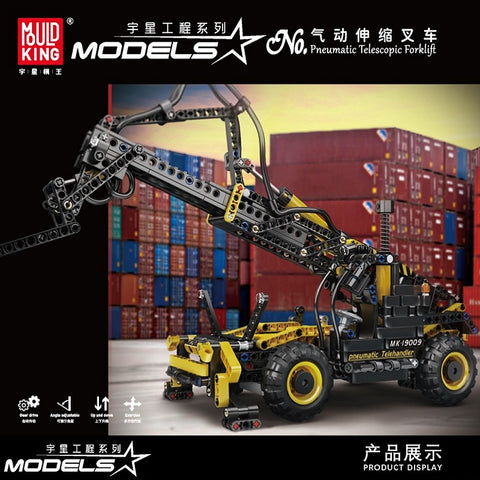 Mould King 19009 Pneumatic Telescopic Forklift