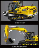 Mould King 17032 RC Yellow Mechanical Excavator