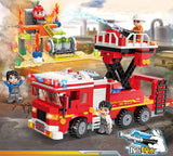 Qman 12011 Fire Rescue Mini Set 4 in 1