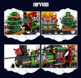 Mould King 12012 The Motorized Christmas Train with sound, lights and steam